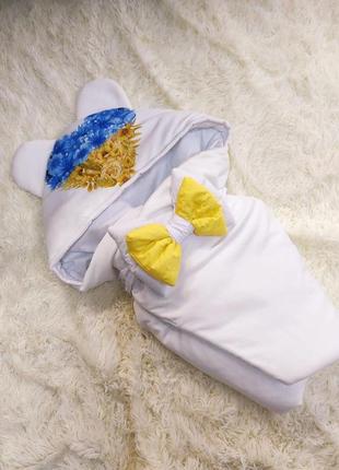 Комплект деми велюровый для новорожденных комбинезон и конверт7 фото