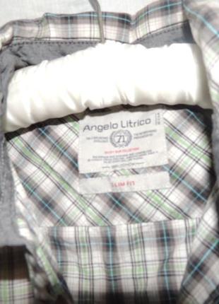 Качественная хлопковая рубашка  без рукавов angelo litrico s 37\388 фото