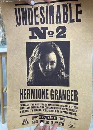Плакат газета гарри поттер, хогвартс, дамблдор, сириус блэк, гермиона, беллатриса
