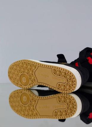 Кросівки adidas forum low black & red6 фото