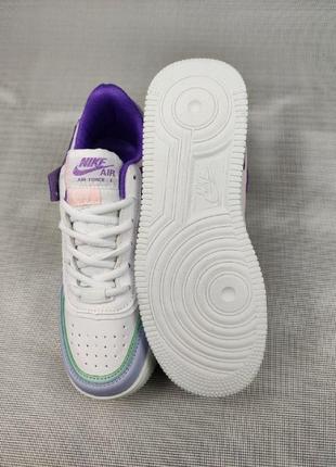 Жіночі кросівки nike air force 1 shadow white/blue6 фото