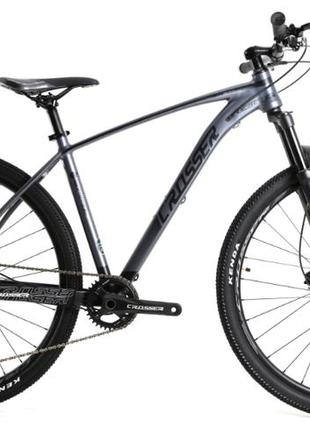 Велосипед найнер crosser quick 29" (рама 19, 3*8) hidraulic shimano altus сіро-чорний