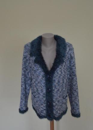 Красивая  фирменная буклированная кофта-кардиган