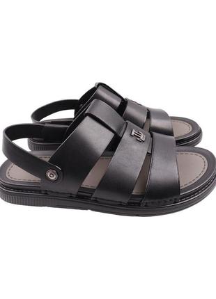 Сандалі чоловічі brooman чорні натуральна шкіра, 44