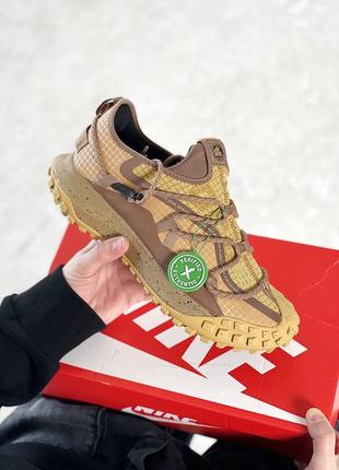 Крутые мужские кроссовки nike acg mountain fly brown коричневые