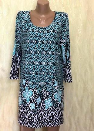 Платье туника из натуральной ткани bm collection, р.18(54)