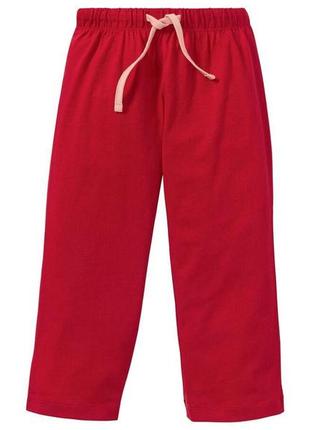 Піжама (лонгслів і штани) для дівчинки lupilu 307131 086-92 см (12-24 months) червоний4 фото