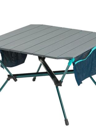 Складаний стіл для кемпінгу/пікніка quechua висота 40см стільниця 58 x 58 см