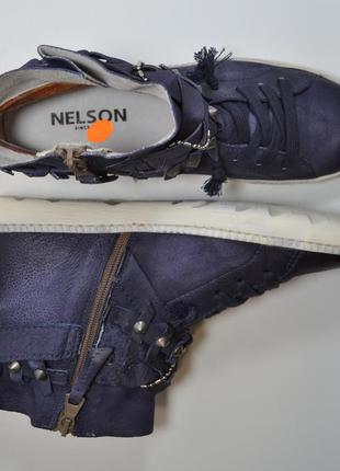 Р. 38 nelson голландія оригінал натуральна шкіра! стильні та комфортні черевики кеди7 фото