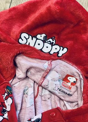 Комбинезон хлопковый трикотажный пижама snoopy tezenis  peanuts3 фото