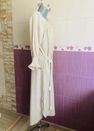 Платье шелковое с поясом нежное стильное7 фото