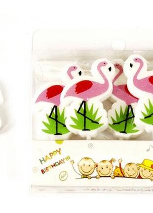 Набір свічок фламінго 5шт арт.8157