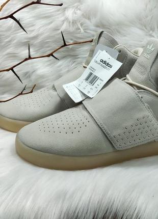 Крутые замшевые кроссовки adidas tubular invader strap ( 41,5 43 43,5 44 45 размер )1 фото