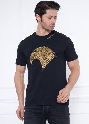 Брендовая мужская футболка / качественная футболка stefano ricci в черном цвете на лето