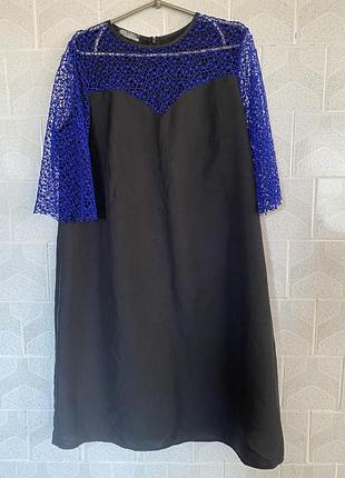 Чорна сукня з сіточкою