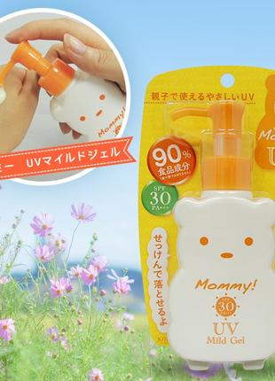 Японский  солнцезащитный гель mommy spf33 pa+++ от isehan