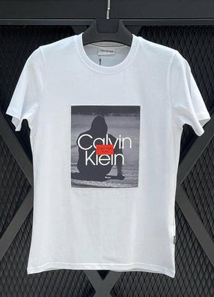 Брендові чоловічі футболки/якісні футболки calvin klein на літо