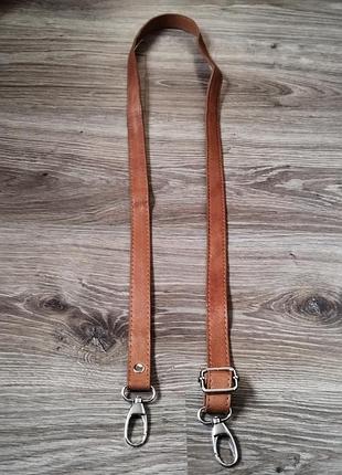 Плечовий ремінь для сумки нат шкіра