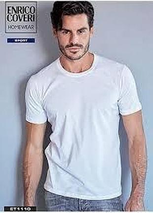 Футболка чоловіча enrico coveri et1110 темно-синій, xxl