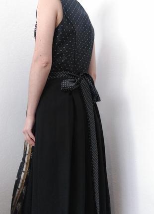 Винтажное черное платье nockstein trachten австрее винтажное платье черное пышное платье сарафан винтаж платье миди5 фото
