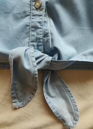 Рубашка, под джинс на завязках 10-11 лет3 фото
