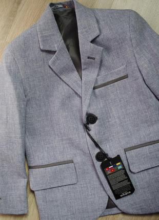 Модный фирменный универсальный пиджак на пуговицах с латками2 фото