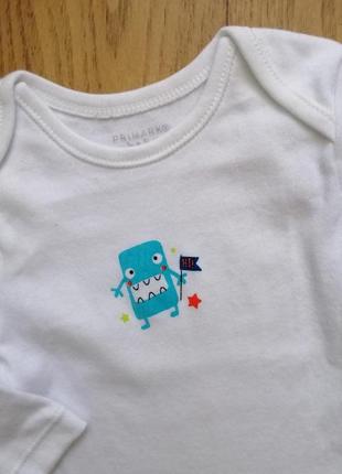 Боди бодик primark на 0-3 мес новорожденного 2