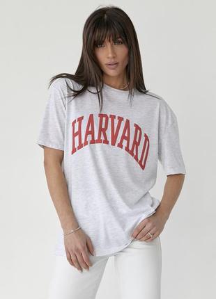 Женская футболка с принтом harvard1 фото