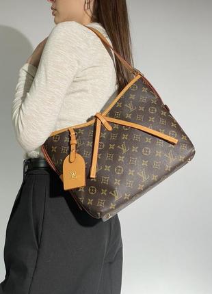 Сумка жіноча в стилі louis vuitton carryall mm brown/camel8 фото