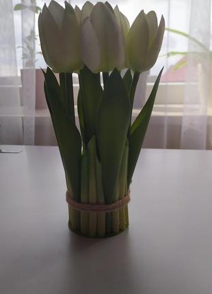 Декоративні тюльпани7 шт,19 см2 фото