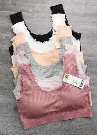 Удобные топы в рубчик