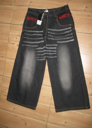 Huskyz . джинсовые бриджи кюлоты англ. р-р 2 . новые с бирочкой состав 100 % коттон.4 фото
