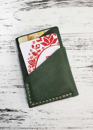 Картхолдер шкіряний stedley cardholder 1.0 для карт і купюр