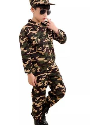 Детский костюм военный, воин на 5-6, 7-8 лет