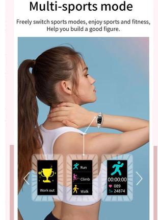 Жіночі сенсорні розумні смартгодинники smart watch pro jer87 сріблясті. фітнес-браслет трекер із тонометром10 фото