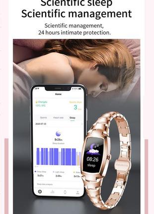 Жіночі сенсорні розумні смартгодинники smart watch pro jer87 сріблясті. фітнес-браслет трекер із тонометром9 фото