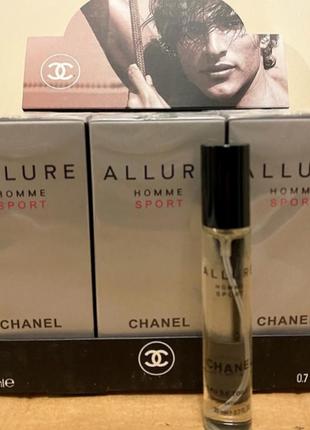 Міні-парфуми чоловічі chanel allure homme sport 20 ml, шанель аллюр хом спорт