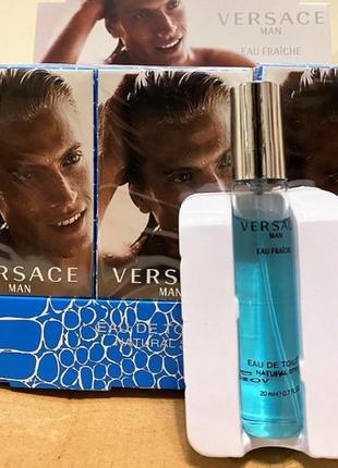 Мини-парфюм унисекс versace man eau fraiche 20 ml, уерсаче мен tу фреш