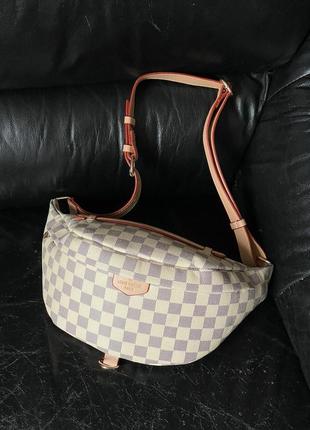 Бананка в стилі louis vuitton discovery bumbag pm ivory8 фото