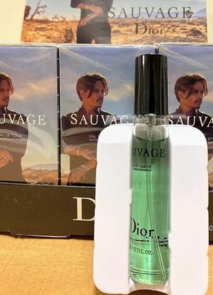 Мініпарфуми чоловічі dior sauvage 20 ml, діор сава