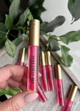 Блиск для губ з ефектом збільшення too faced lip injection extreme lip plumper bubblegum yum 4g