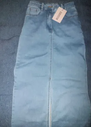 Новая джинсовая юбка missguided s 5