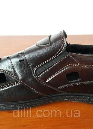 Босоножки сандалии мужские бордовые прошитые - босоніжки сандалі чоловічі бордові