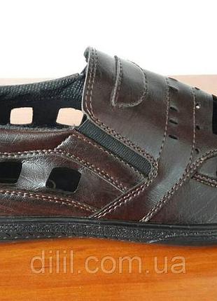 Босоножки сандалии мужские бордовые прошитые - босоніжки сандалі чоловічі бордові