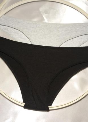Трусики бразилианы из натуральной ткани