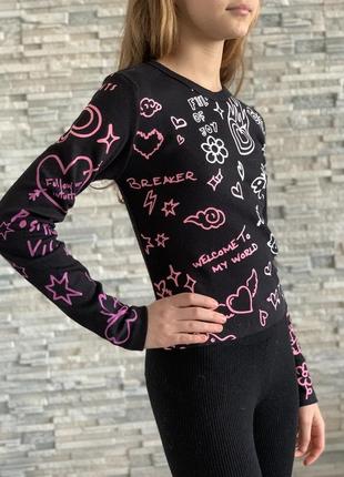 Дитяча кофтинка zara/лонгслів/реглан/детский лонгслив/детская кофта зара