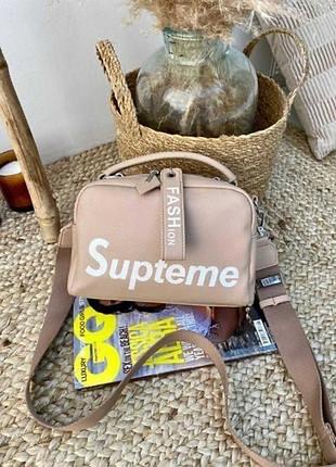 Сумка жіноча беж 2