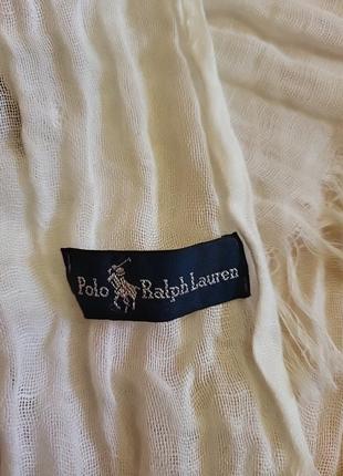 Унисекс летний шарф ralph lauren3 фото