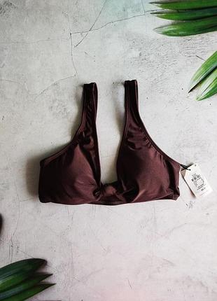 Перламутровый купальный верх)))размер xs