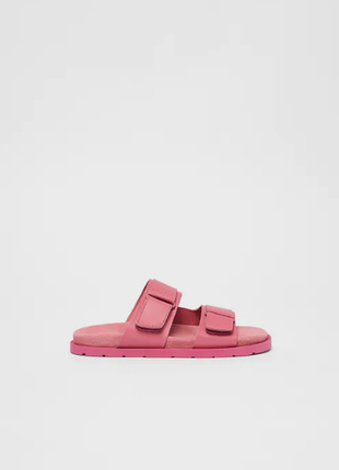 Шкіряні шльопанці босоніжки zara 3